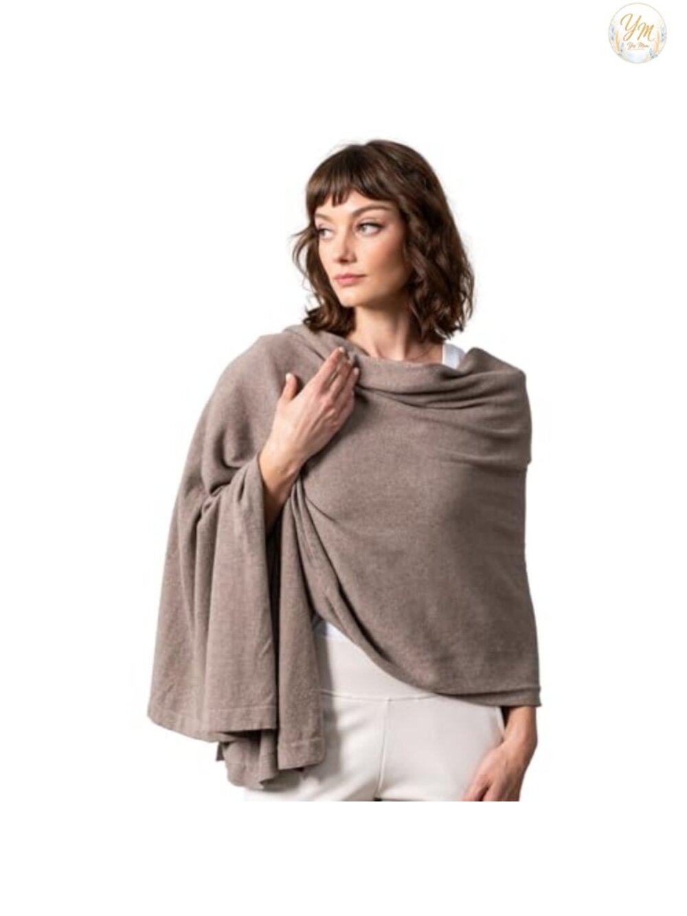 Organic Cotton Travel Scarf Wrap Shawl Women Machine Washable